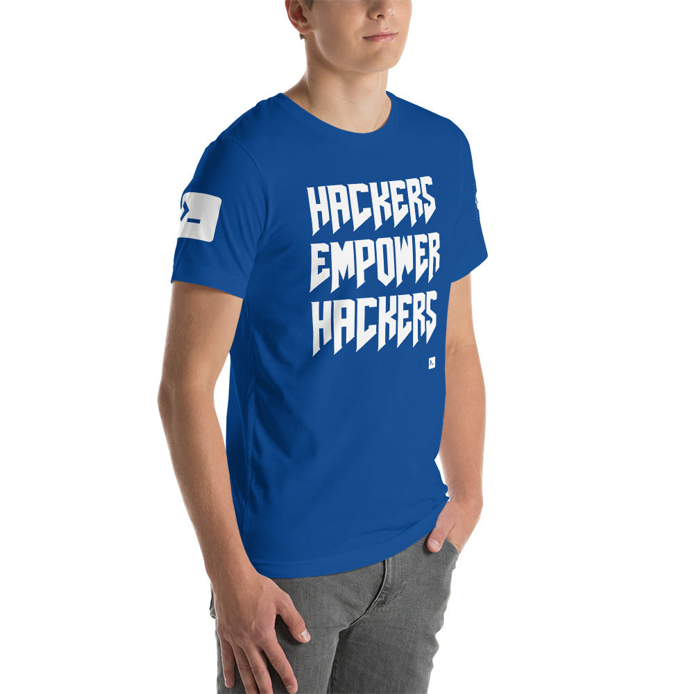 Hackers empower hackers - Short-Sleeve Unisex T-Shirt by DarkByteGear