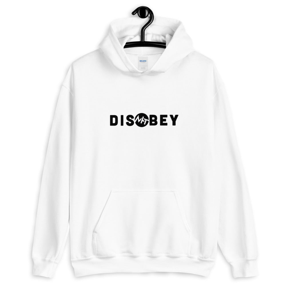 Disobey - Unisex Hoodie (black text) by DarkByteGear