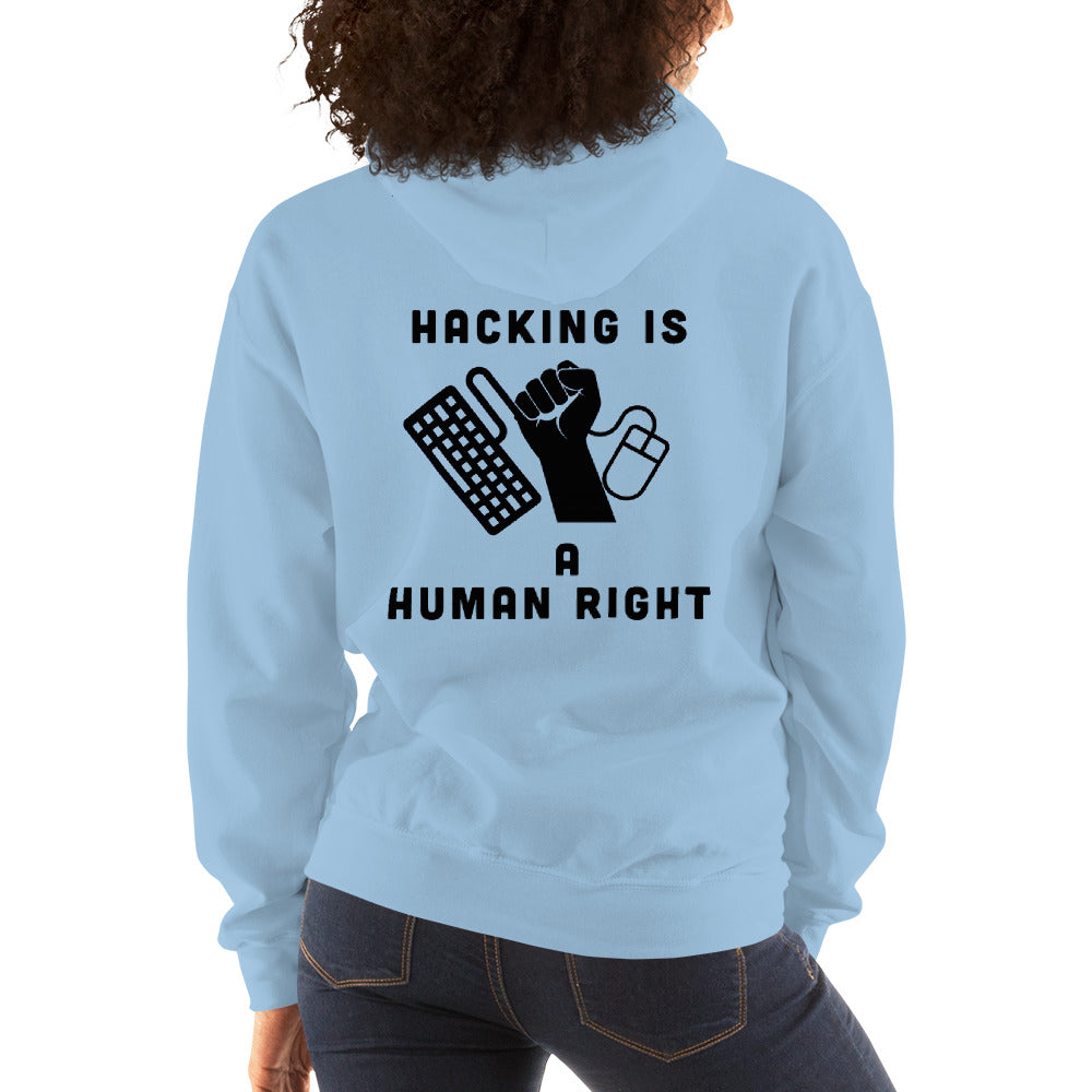 HACKING IS A HUMAN RIGHT - Unisex Hoodie by DarkByteGear