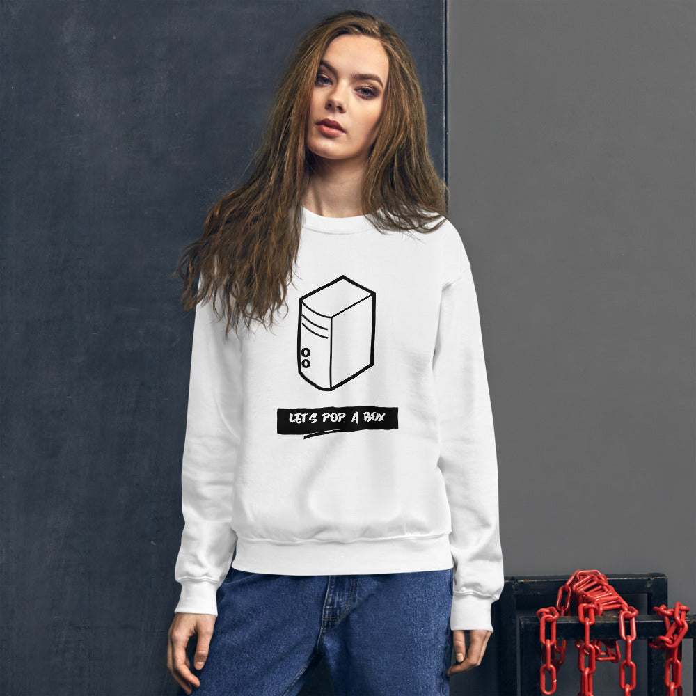 Let's pop a box - Unisex Sweatshirt by DarkByteGear