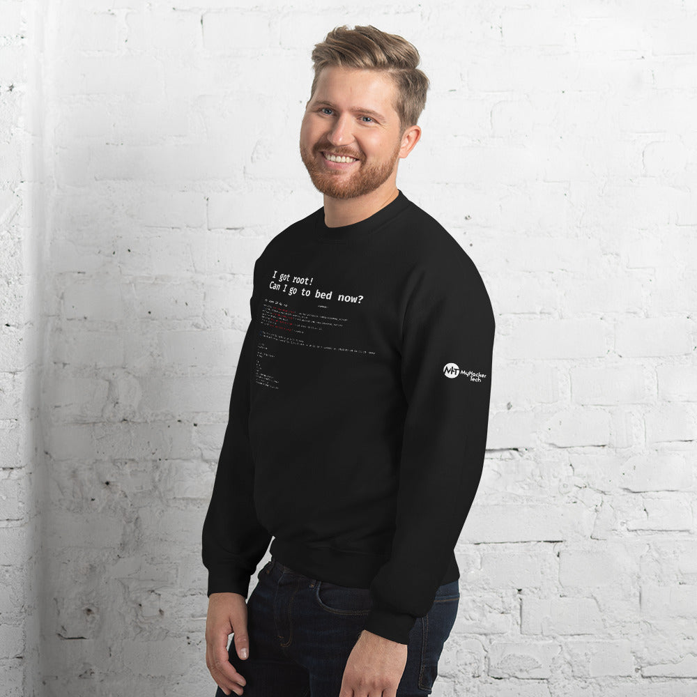 I got root! Can I go to bed now? - Unisex Sweatshirt by DarkByteGear