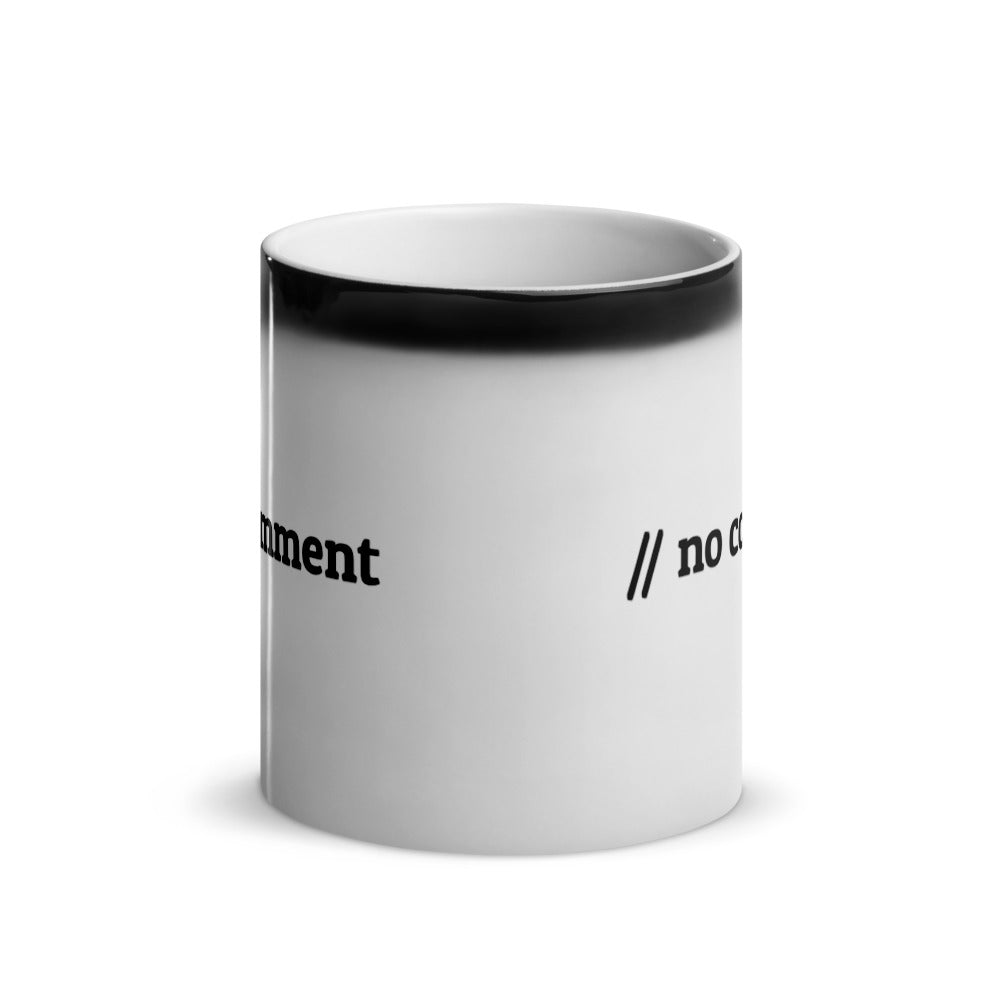 // no comment - Glossy Magic Mug by DarkByteGear