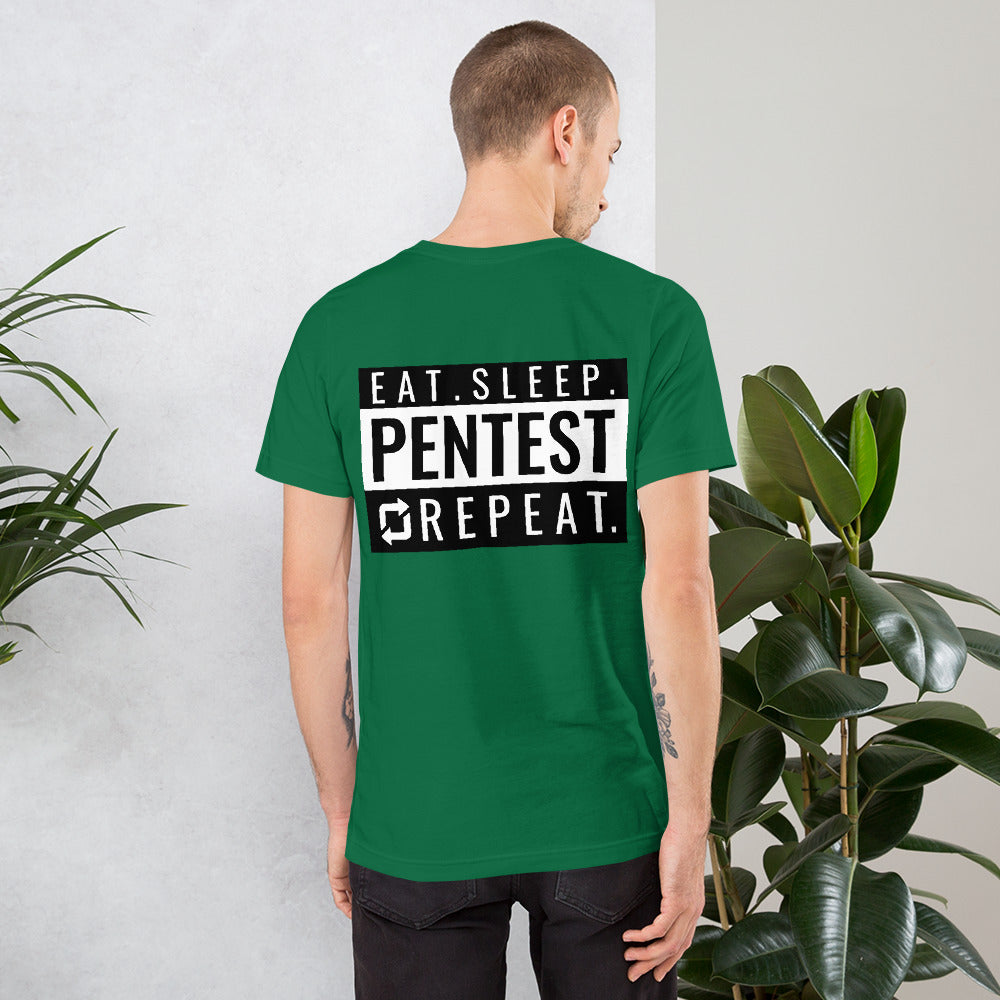 Eat sleep pentest repeat - Short-Sleeve Unisex T-Shirt by DarkByteGear