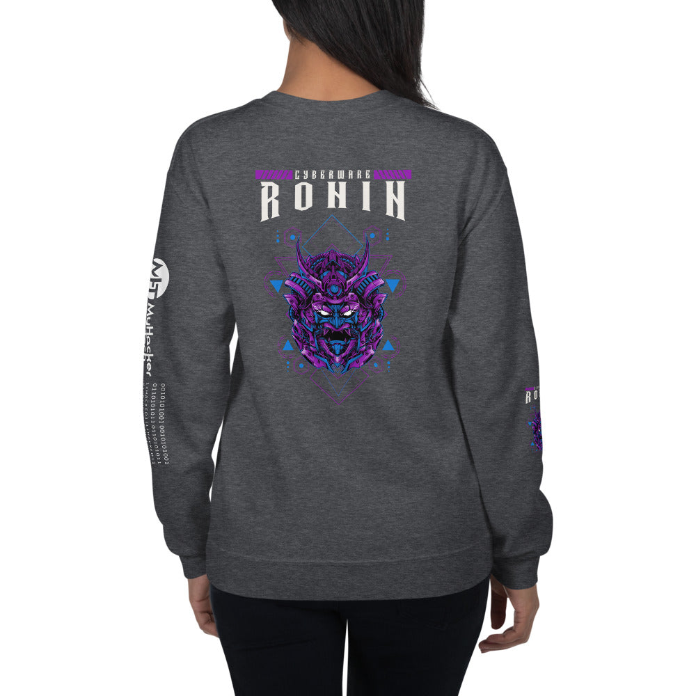CyberWare Ronin - Unisex Sweatshirt (all sides print) by DarkByteGear