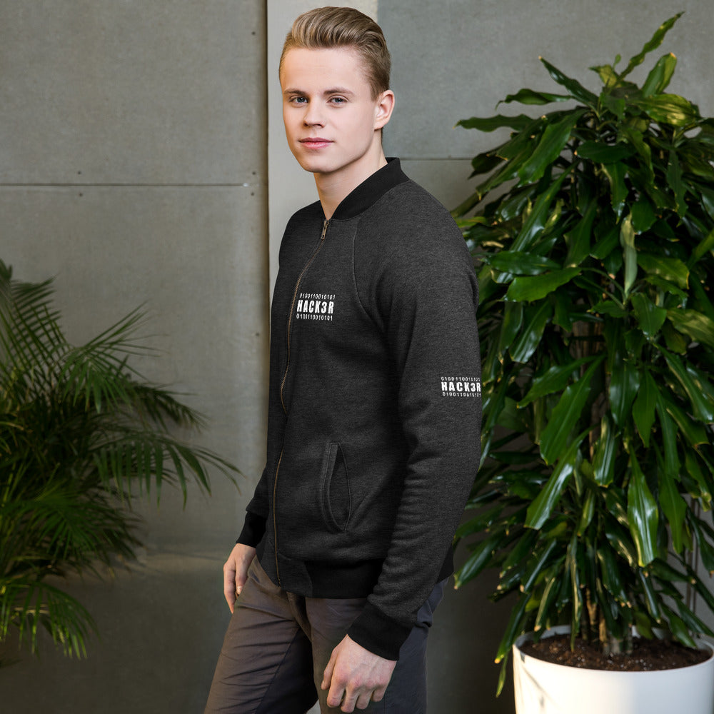 0100110010101 Hack3r - Bomber Jacket by DarkByteGear