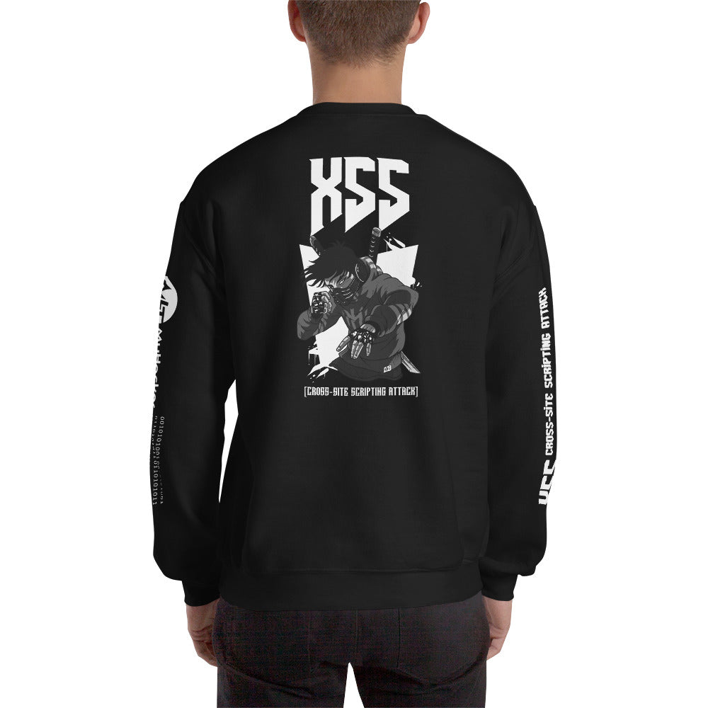 XSS cross-site scripting attack - Unisex Sweatshirt by DarkByteGear