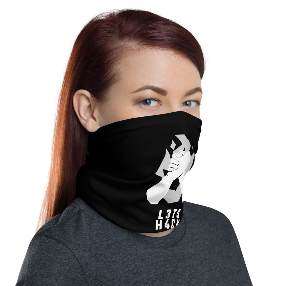 L3ts h4ck - Neck Gaiter by DarkByteGear