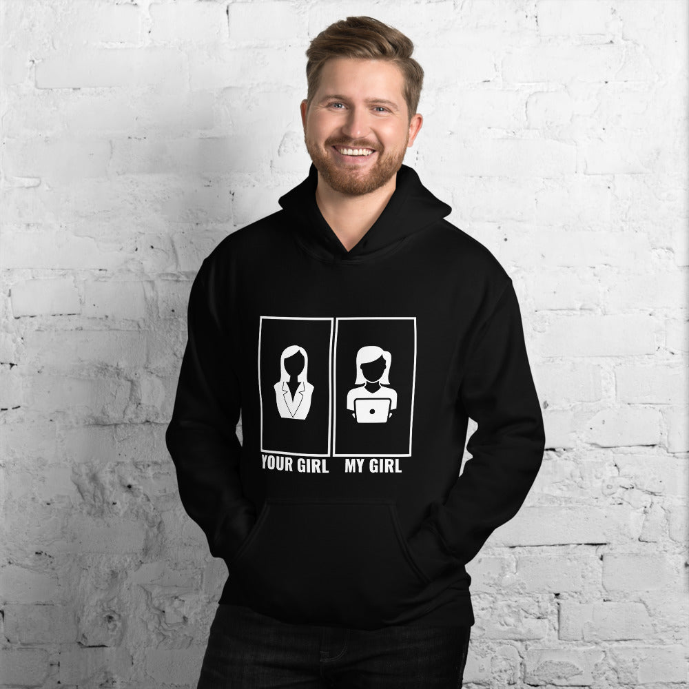 Your girl vs my girl - Unisex Hoodie by DarkByteGear