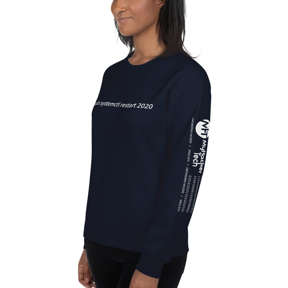 $ sudo systemctl restart 2020 - Unisex Sweatshirt (with all sides design) by DarkByteGear