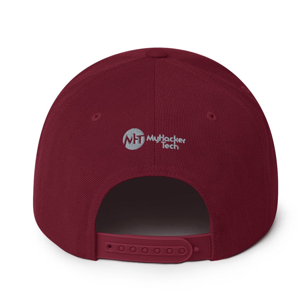 I void warranties - Snapback Hat (white text) by DarkByteGear