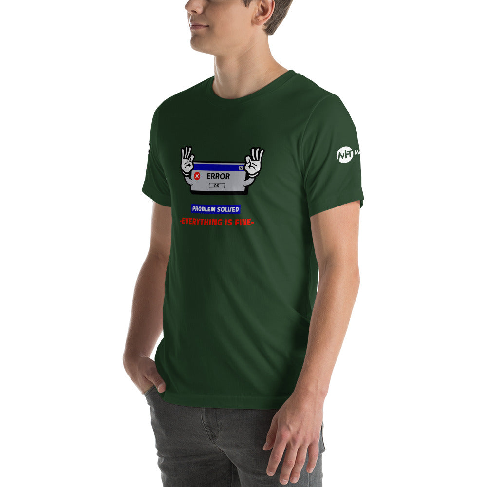 Problem solved - Short-Sleeve Unisex T-Shirt by DarkByteGear