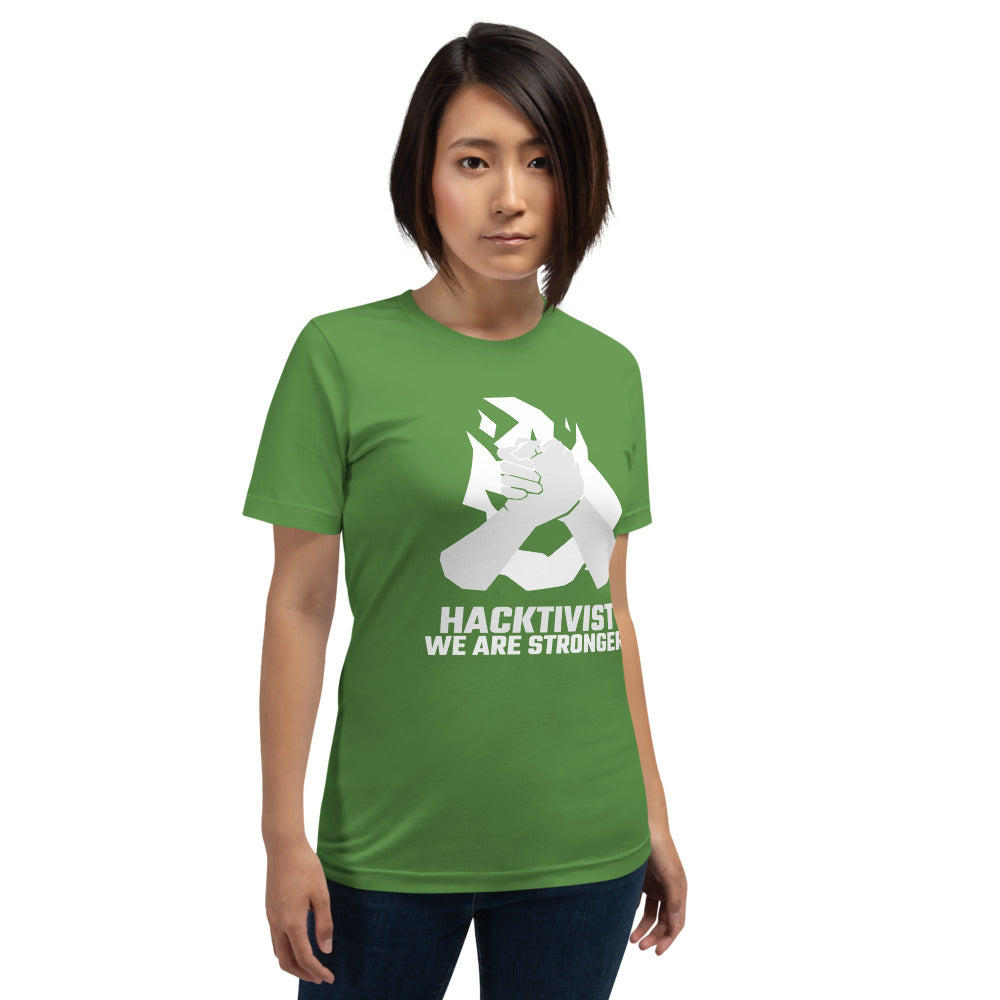 Hacktivist - Short-Sleeve Unisex T-Shirt (white text) by DarkByteGear