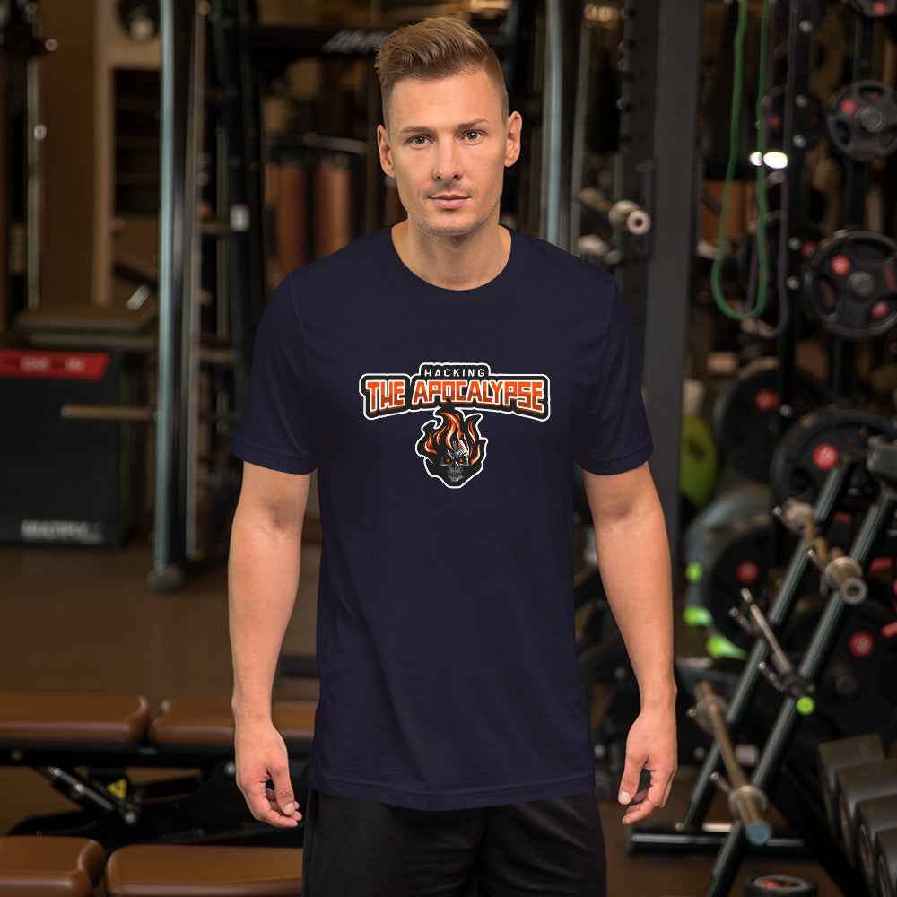 Hacking the Apocalypse v.1 - Short-Sleeve Unisex T-Shirt by DarkByteGear