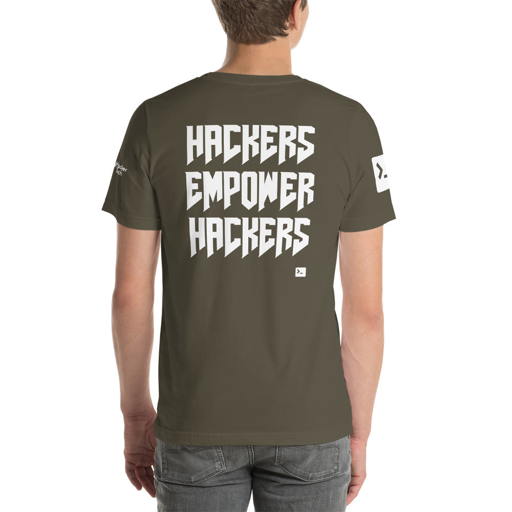 Hackers empower hackers - Short-Sleeve Unisex T-Shirt by DarkByteGear