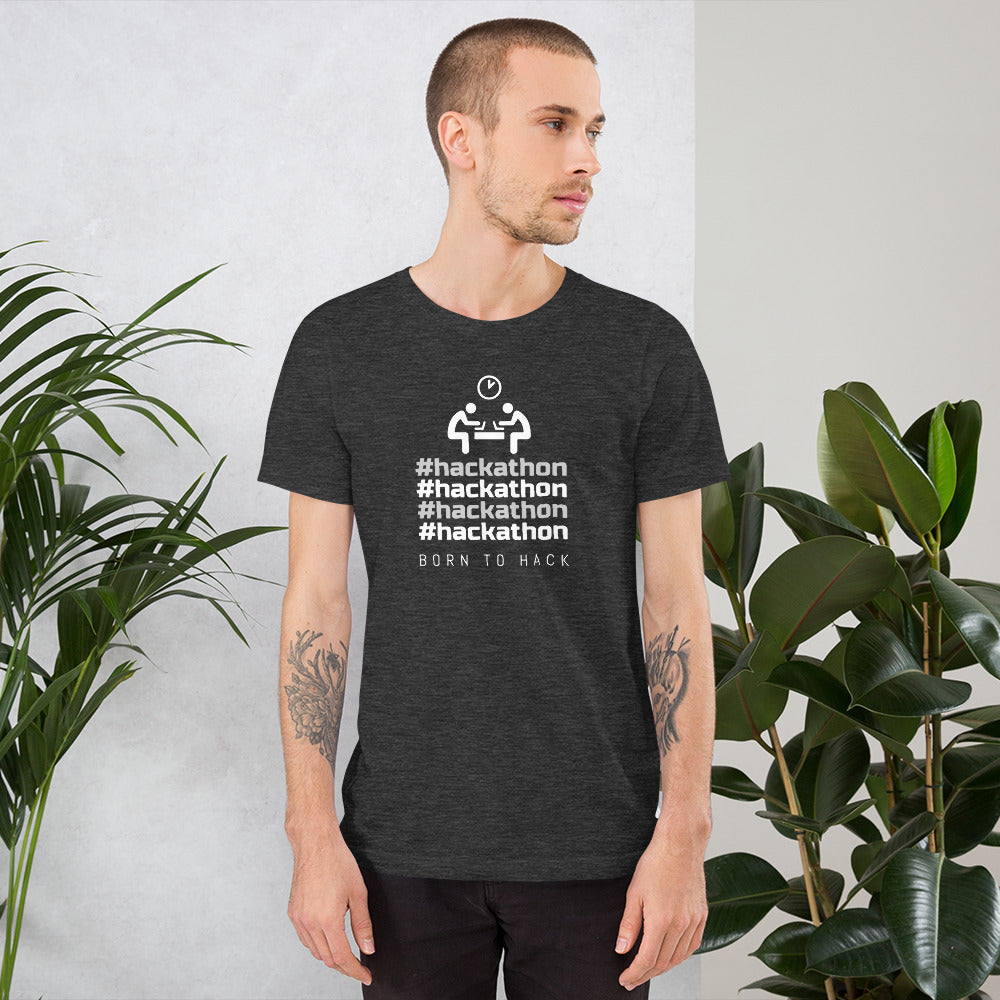 #hackathon - Short-Sleeve Unisex T-Shirt by DarkByteGear