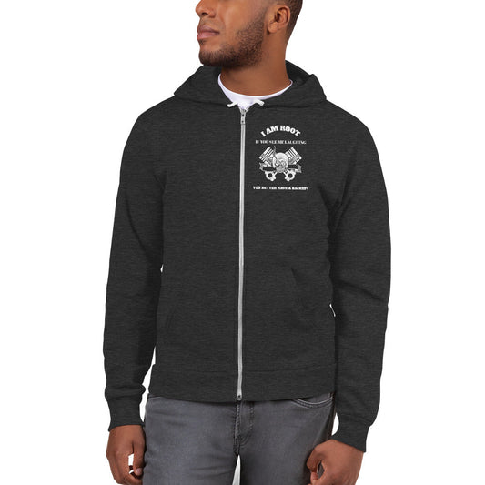 I Am Root If You See Me Laughing You Better Have A Backup - Hoodie sweater (white text) by DarkByteGear