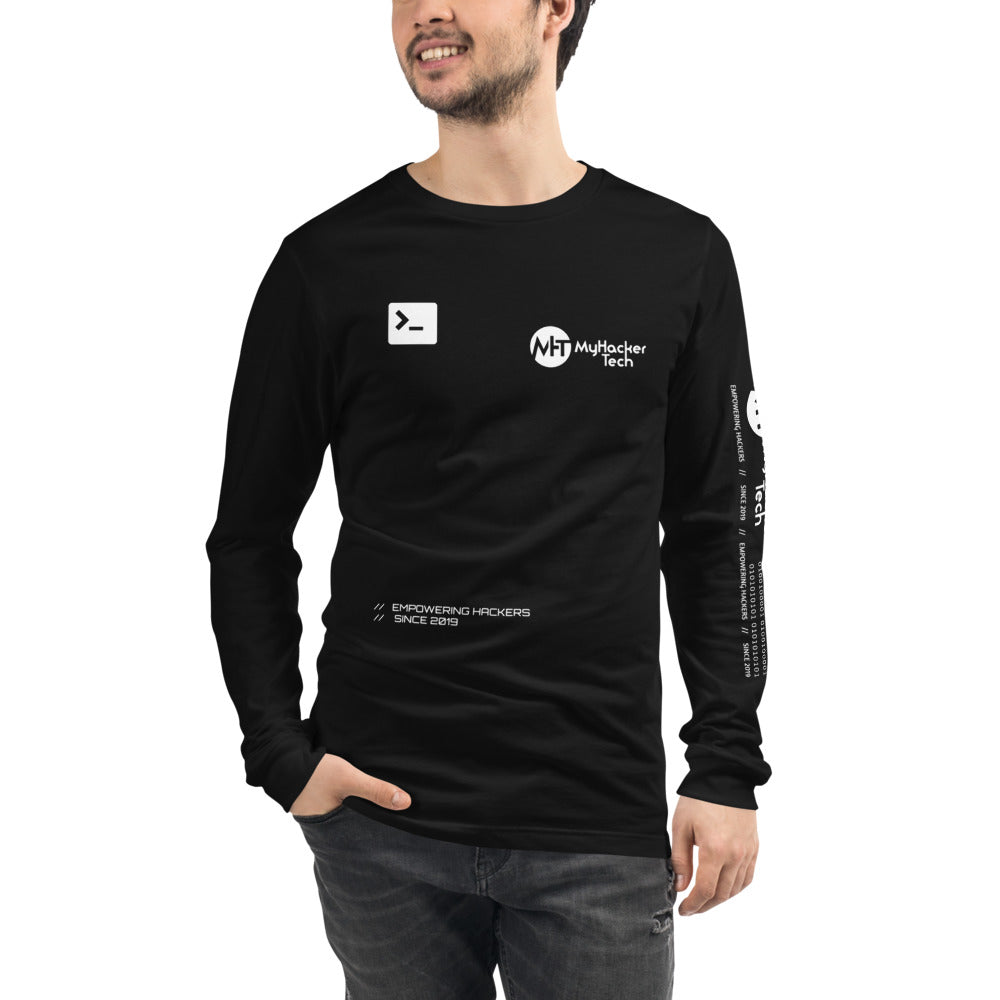 Empowering hackers - Unisex Long Sleeve Tee by DarkByteGear