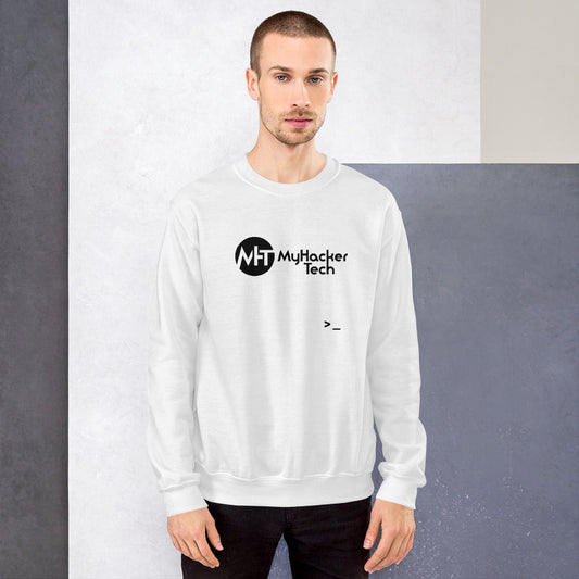 MyHackerTech - Unisex Sweatshirt (black text) by DarkByteGear