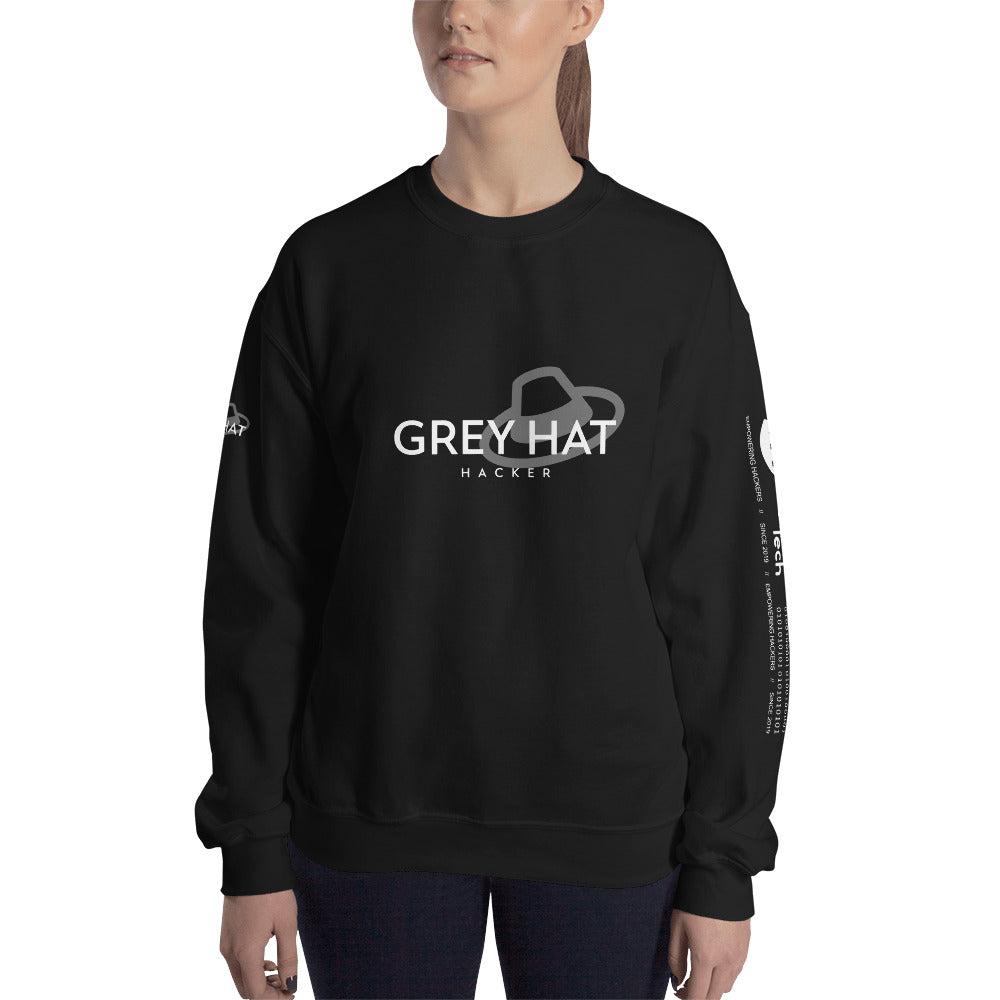 Grey Hat Hacker - Unisex Sweatshirt by DarkByteGear