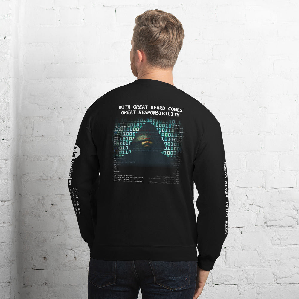 With Great Beard Comes Great Responsibility - Unisex Sweatshirt by DarkByteGear