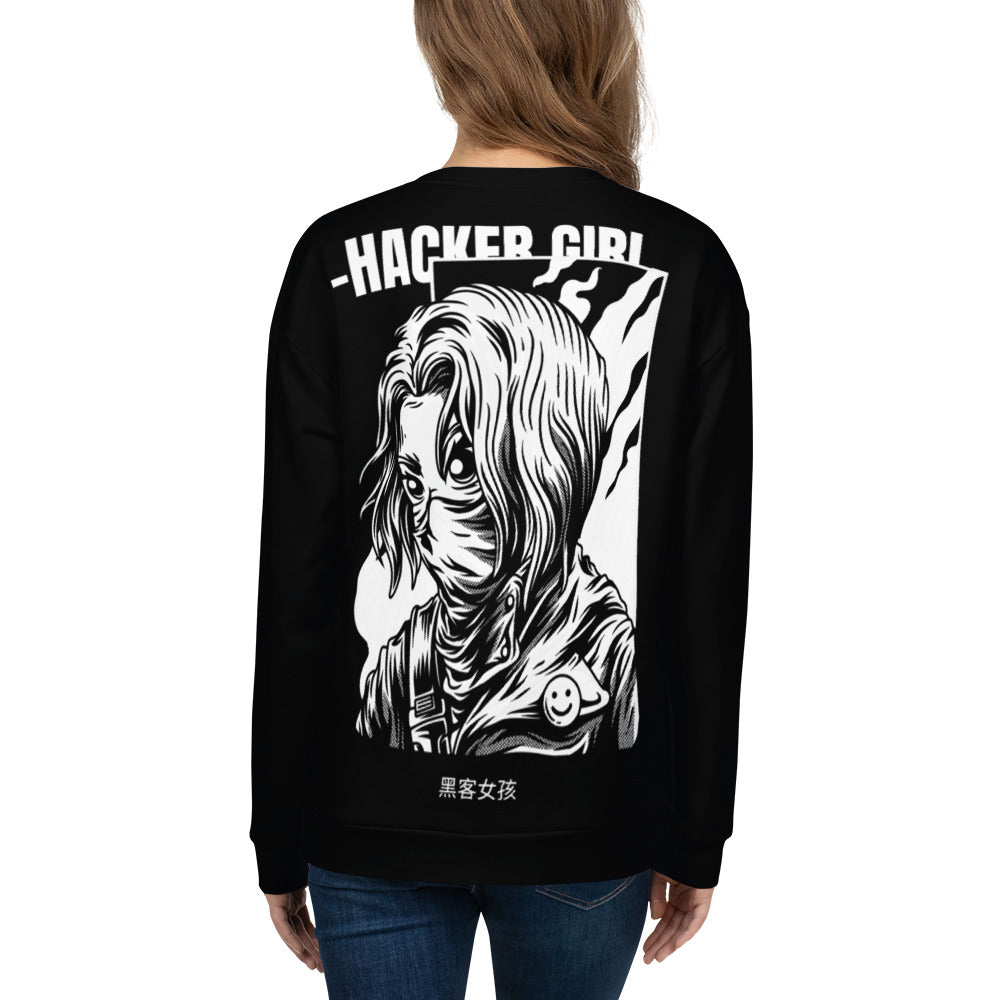 Hacker Girl - Unisex Sweatshirt by DarkByteGear