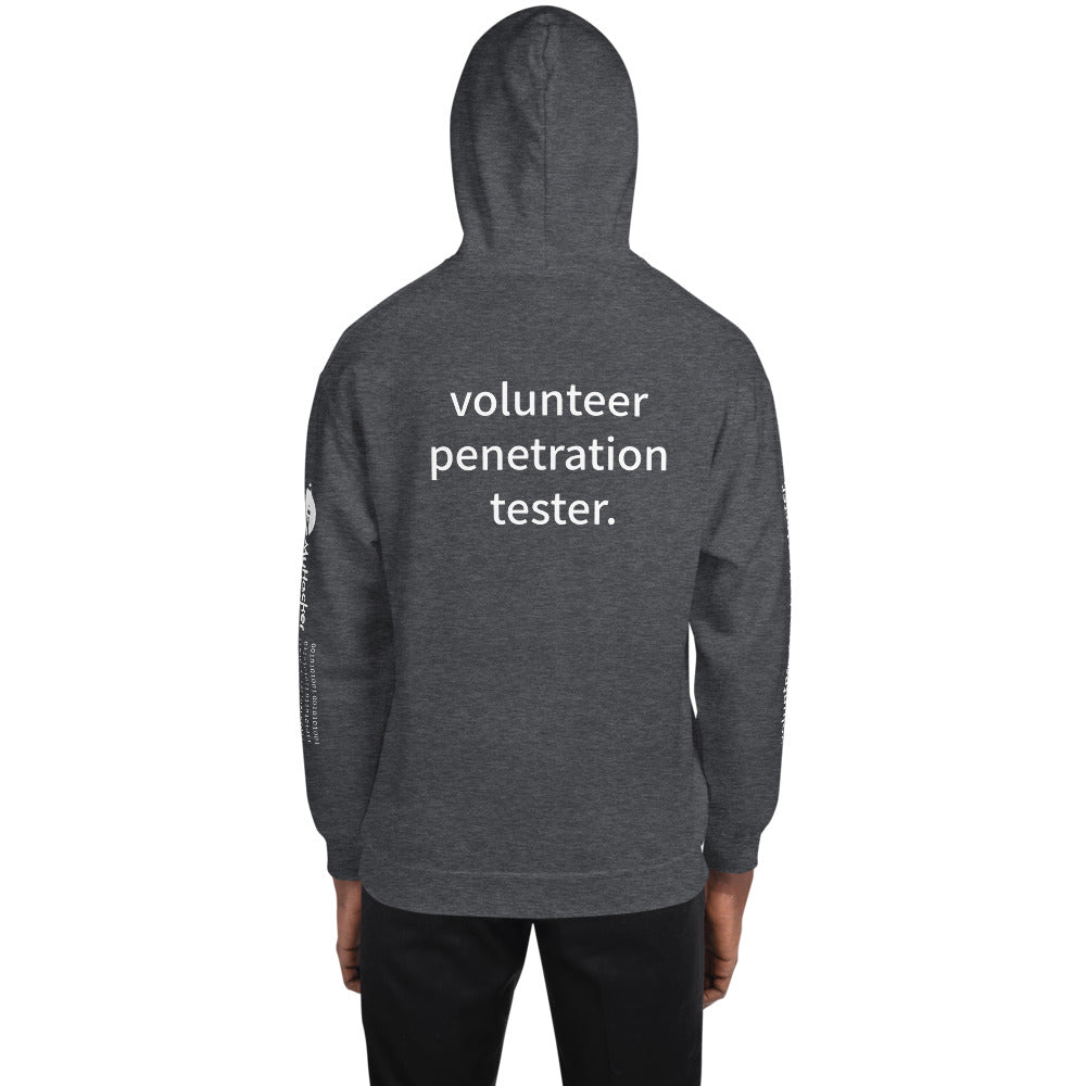 volunteer penetration tester - Unisex Hoodie (with all sides designs) by DarkByteGear