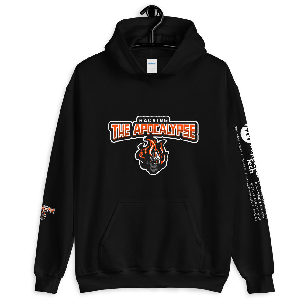 Hacking the apocalypse v1 - Unisex Hoodie (with all sides design) by DarkByteGear