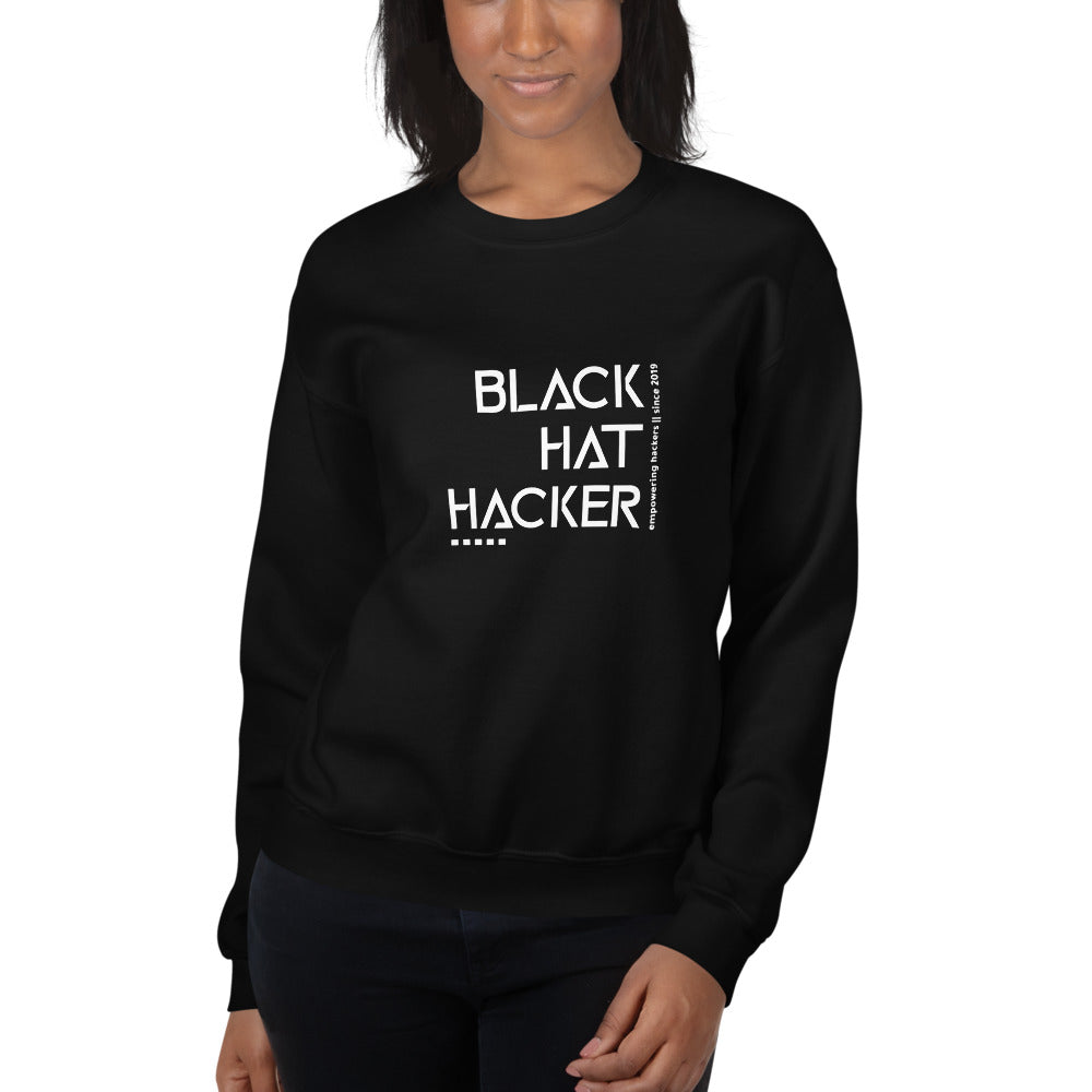 Black Hat Hacker v1 - Unisex Sweatshirt by DarkByteGear