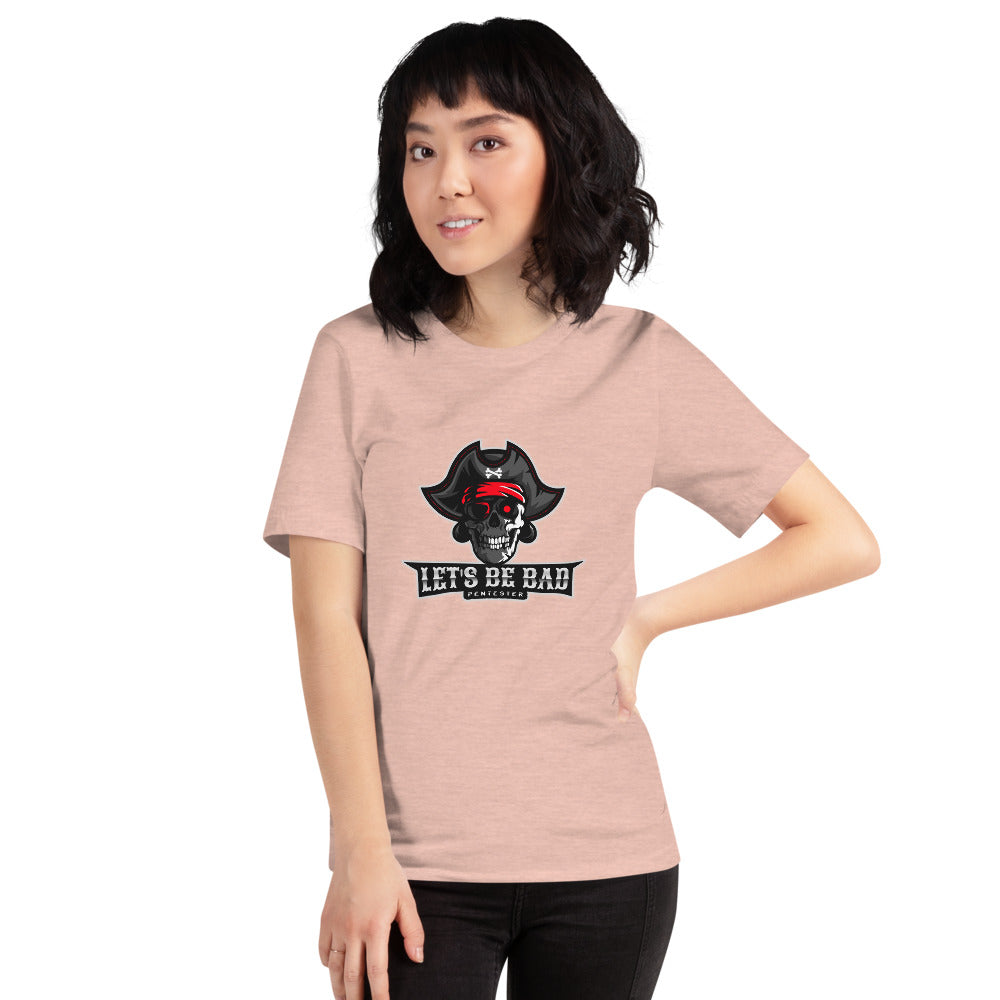 Let's be bad - Short-Sleeve Unisex T-Shirt (white) by DarkByteGear