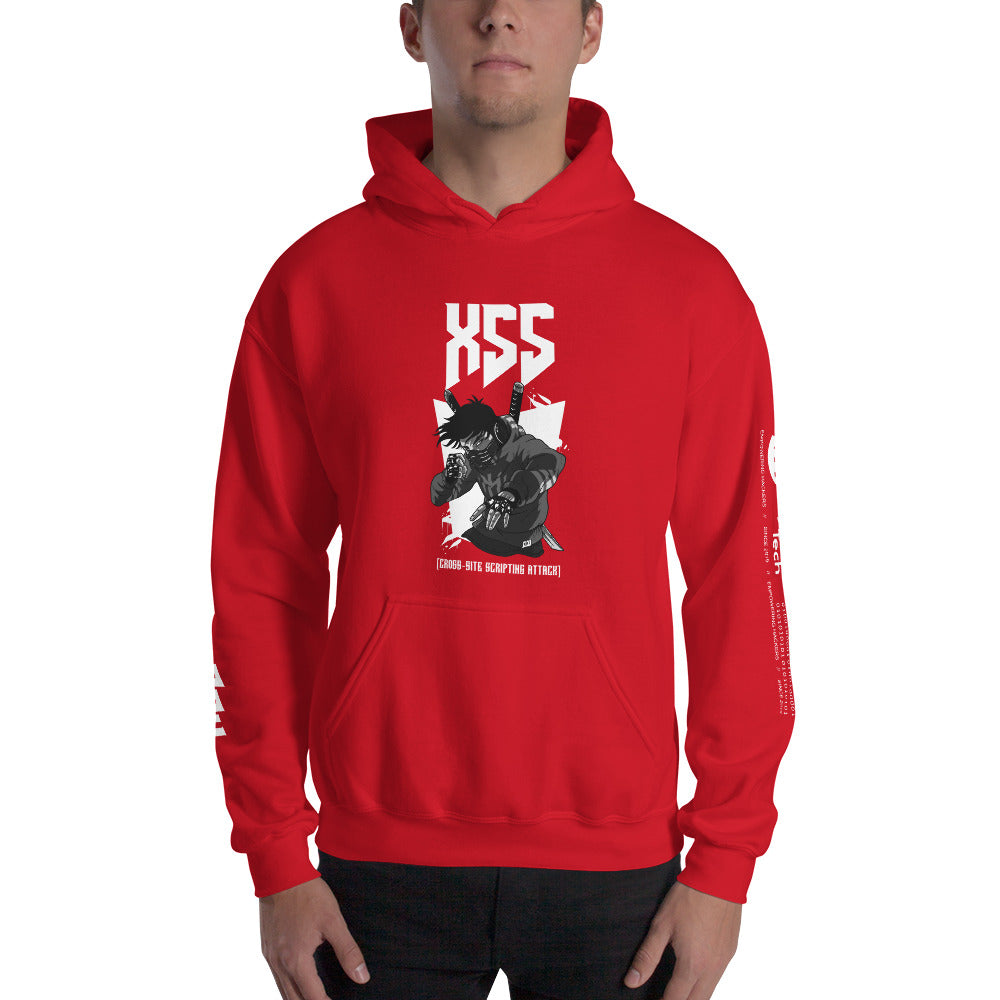 XSS cross-site scripting attack - Unisex Hoodie by DarkByteGear