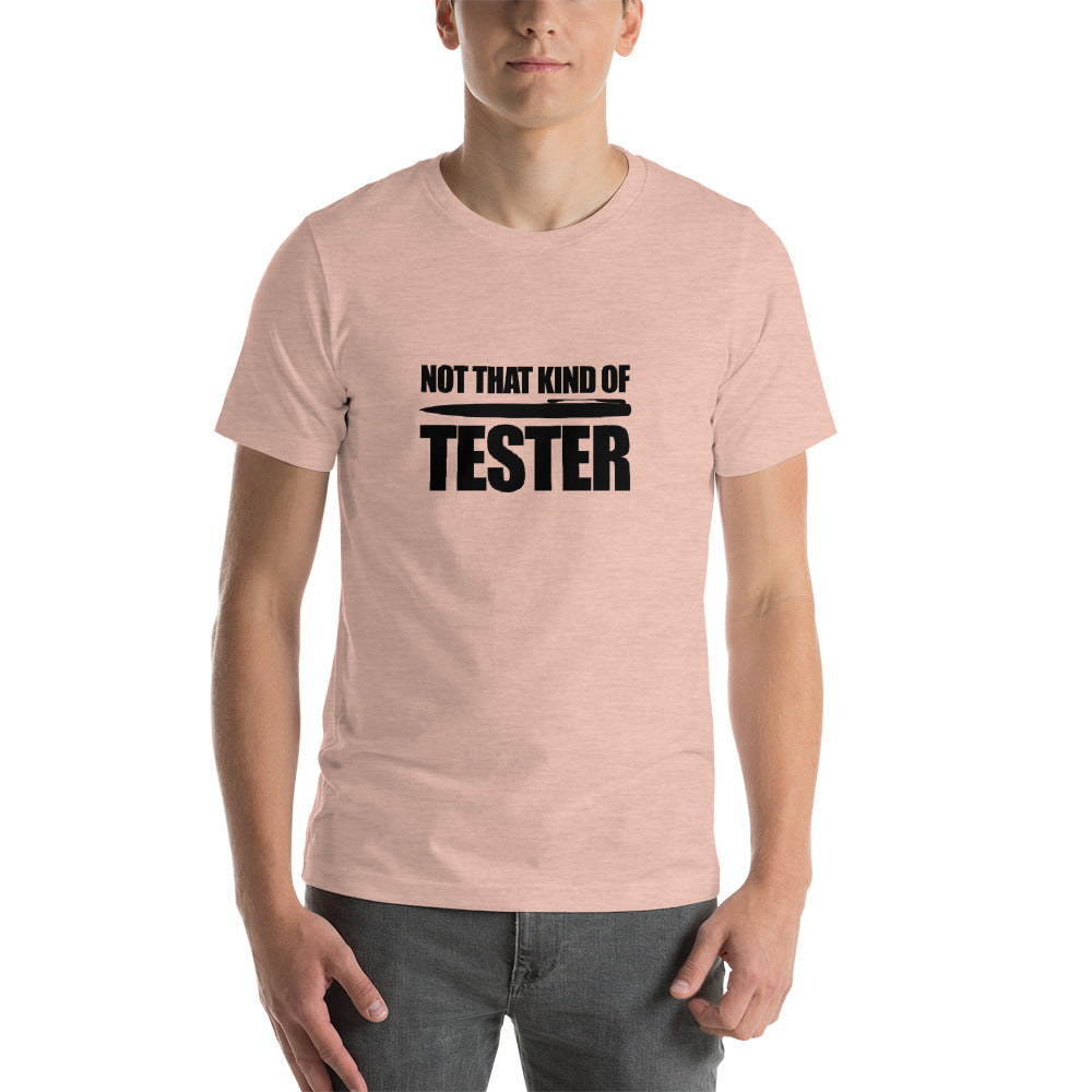 Not that kind of pen tester - Short-Sleeve Unisex T-Shirt (black text) by DarkByteGear