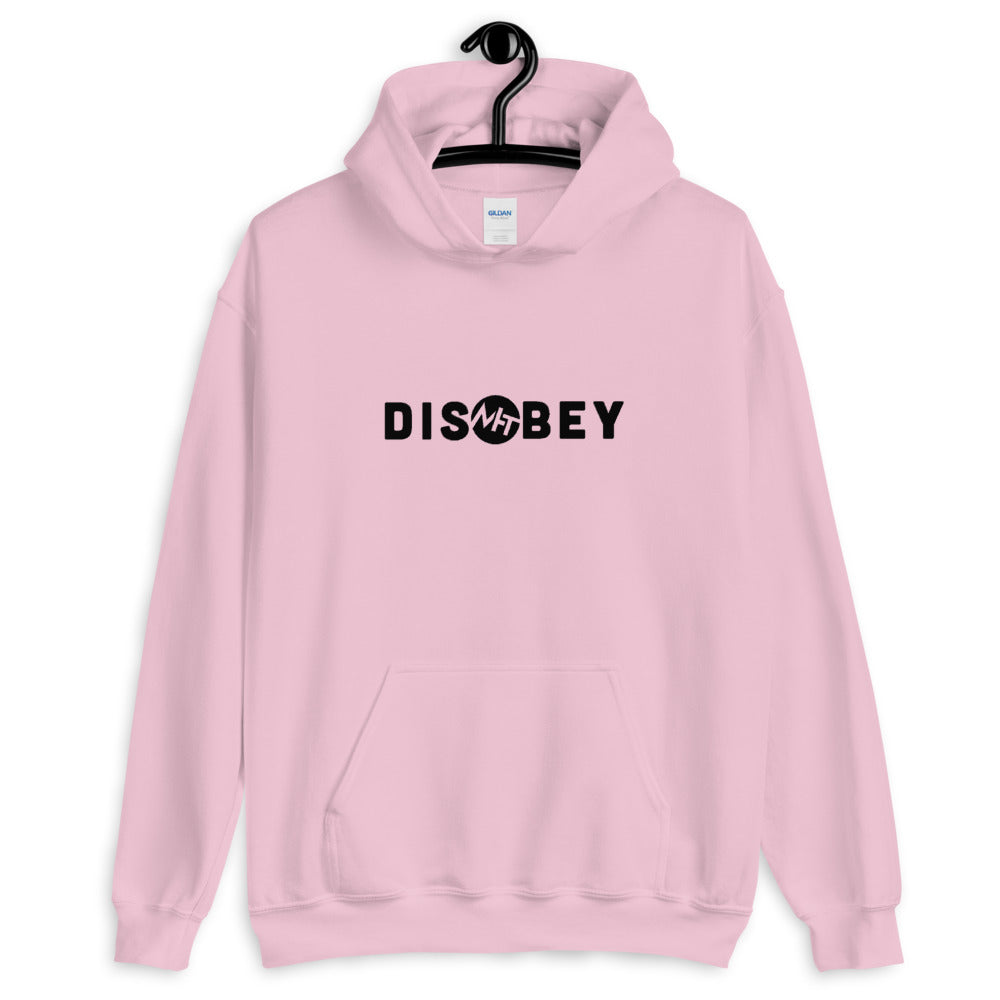 Disobey - Unisex Hoodie (black text) by DarkByteGear