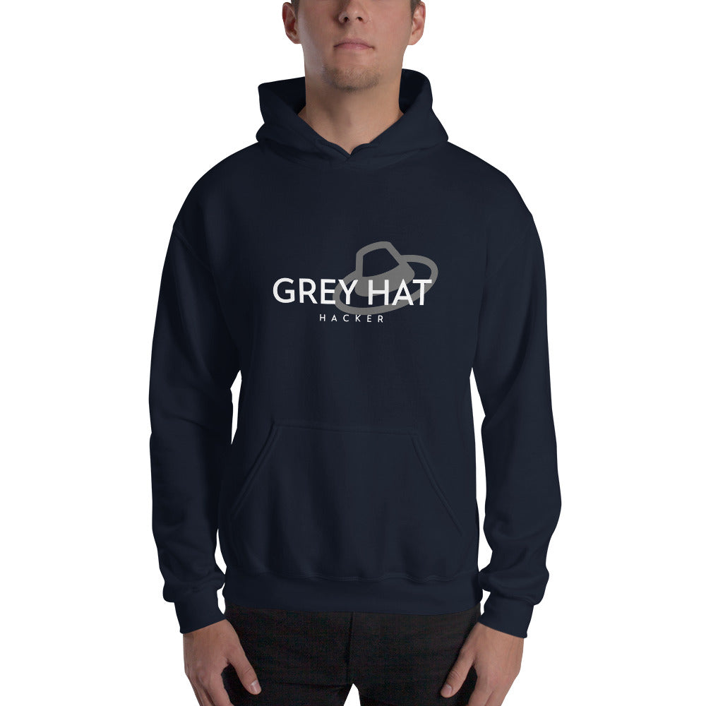 Grey Hat Hacker - Unisex Hoodie by DarkByteGear