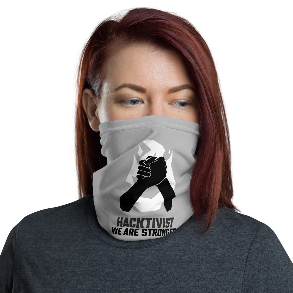 Hacktivist - Neck Gaiter (black text) by DarkByteGear