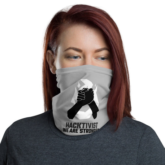 Hacktivist - Neck Gaiter (black text) by DarkByteGear