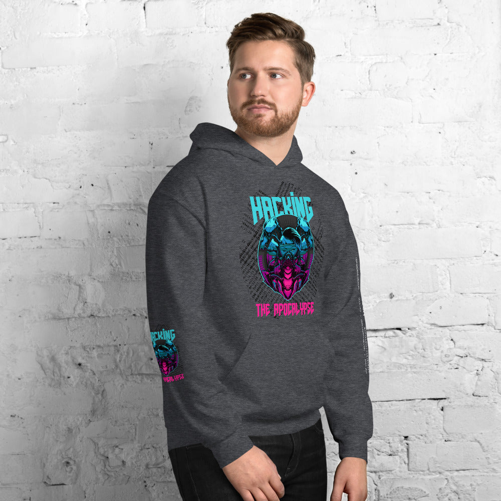 Hacking the apocalypse v1 - Unisex Hoodie (with all sides design) by DarkByteGear