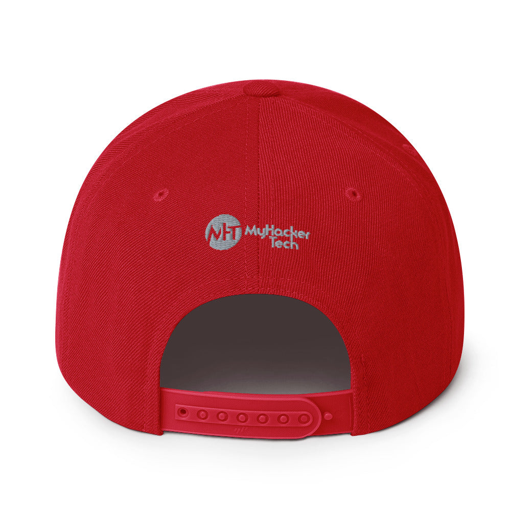 I void warranties - Snapback Hat (white text) by DarkByteGear