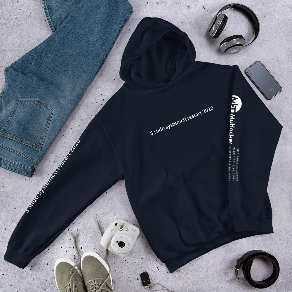 $ sudo systemctl restart 2020 - Unisex Hoodie (with all sides designs) by DarkByteGear
