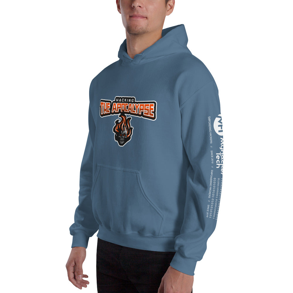 Hacking the apocalypse v1 - Unisex Hoodie (with all sides design) by DarkByteGear