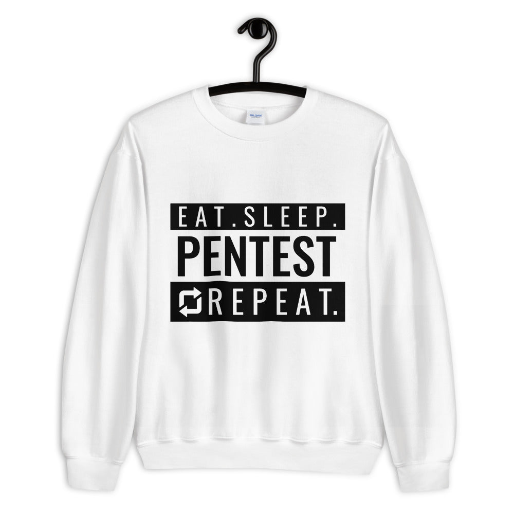 Eat sleep pentest repeat - Unisex Sweatshirt by DarkByteGear