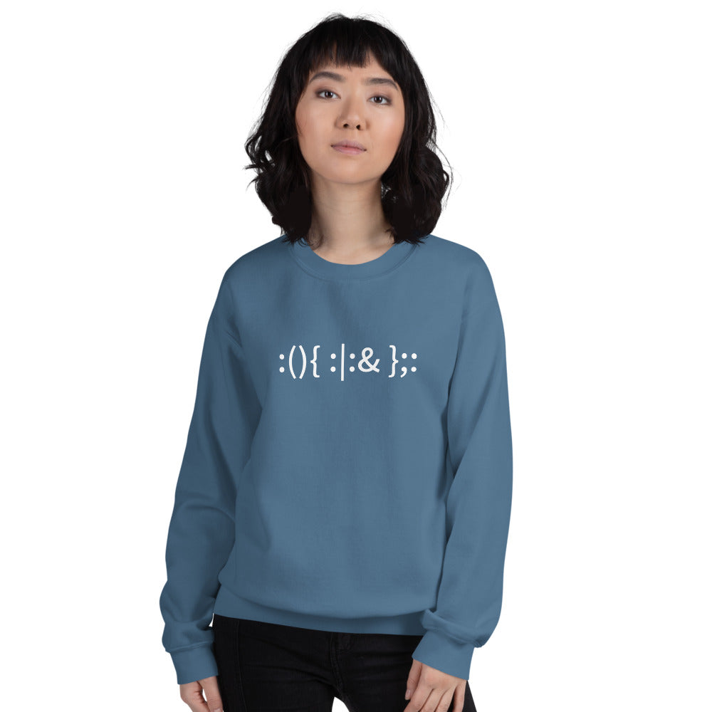 Linux Hackers - Bash Fork Bomb - Unisex Sweatshirt by DarkByteGear