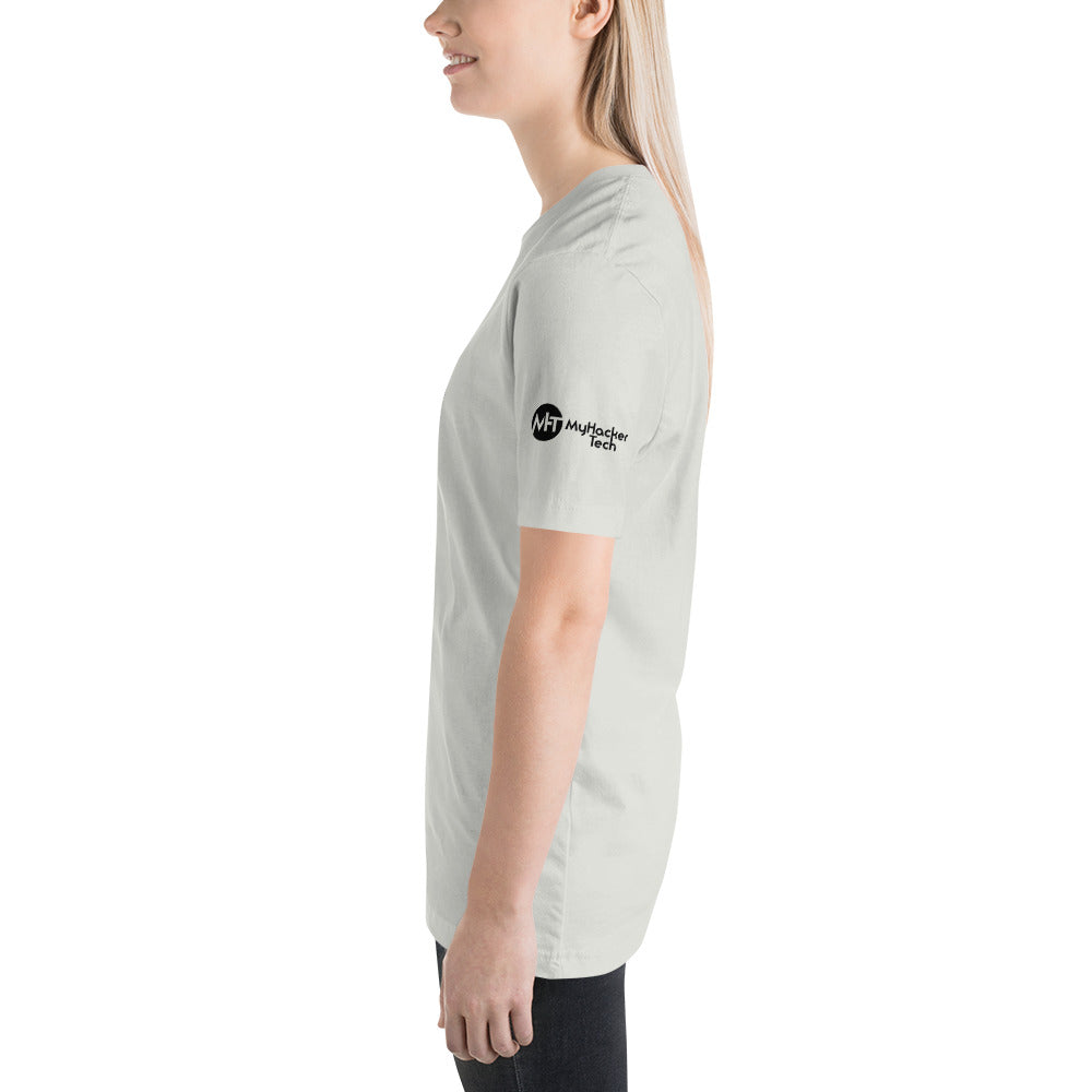 Culture of code in ASCII characters - Short-Sleeve Unisex T-Shirt (black text) by DarkByteGear