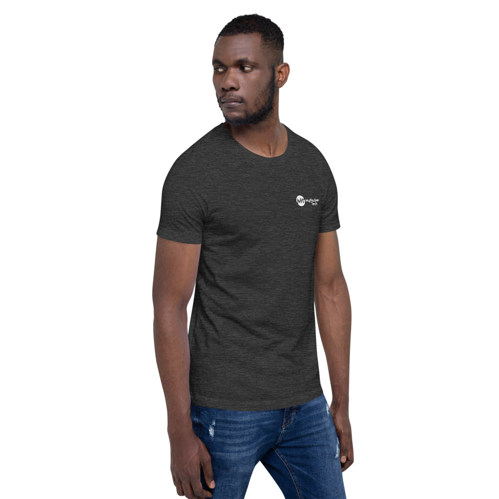 $ sudo systemctl restart 2020 - Short-Sleeve Unisex T-Shirt (with back design) by DarkByteGear
