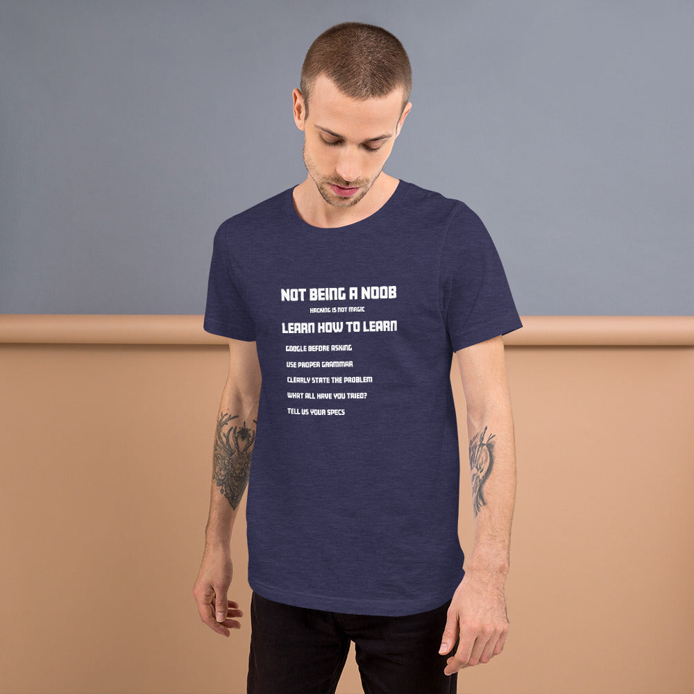 Not Being A Noob - Short-Sleeve Unisex T-Shirt by DarkByteGear