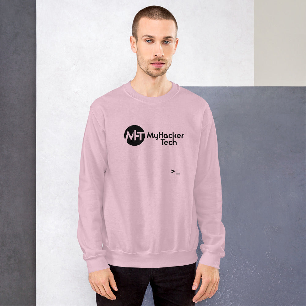 MyHackerTech - Unisex Sweatshirt (black text) by DarkByteGear