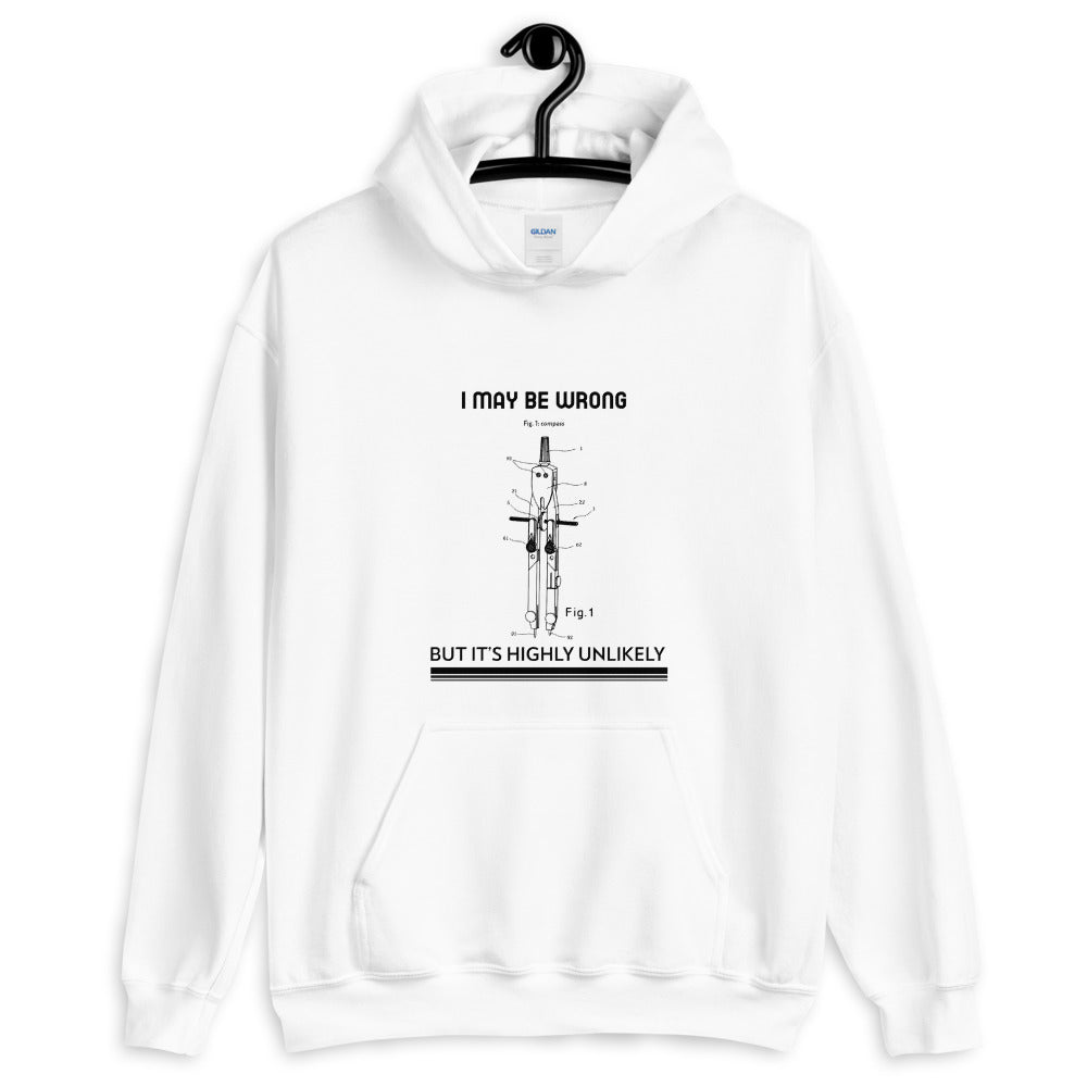 I may be wrong, but it's highly unlikely - Unisex Hoodie (black text) by DarkByteGear