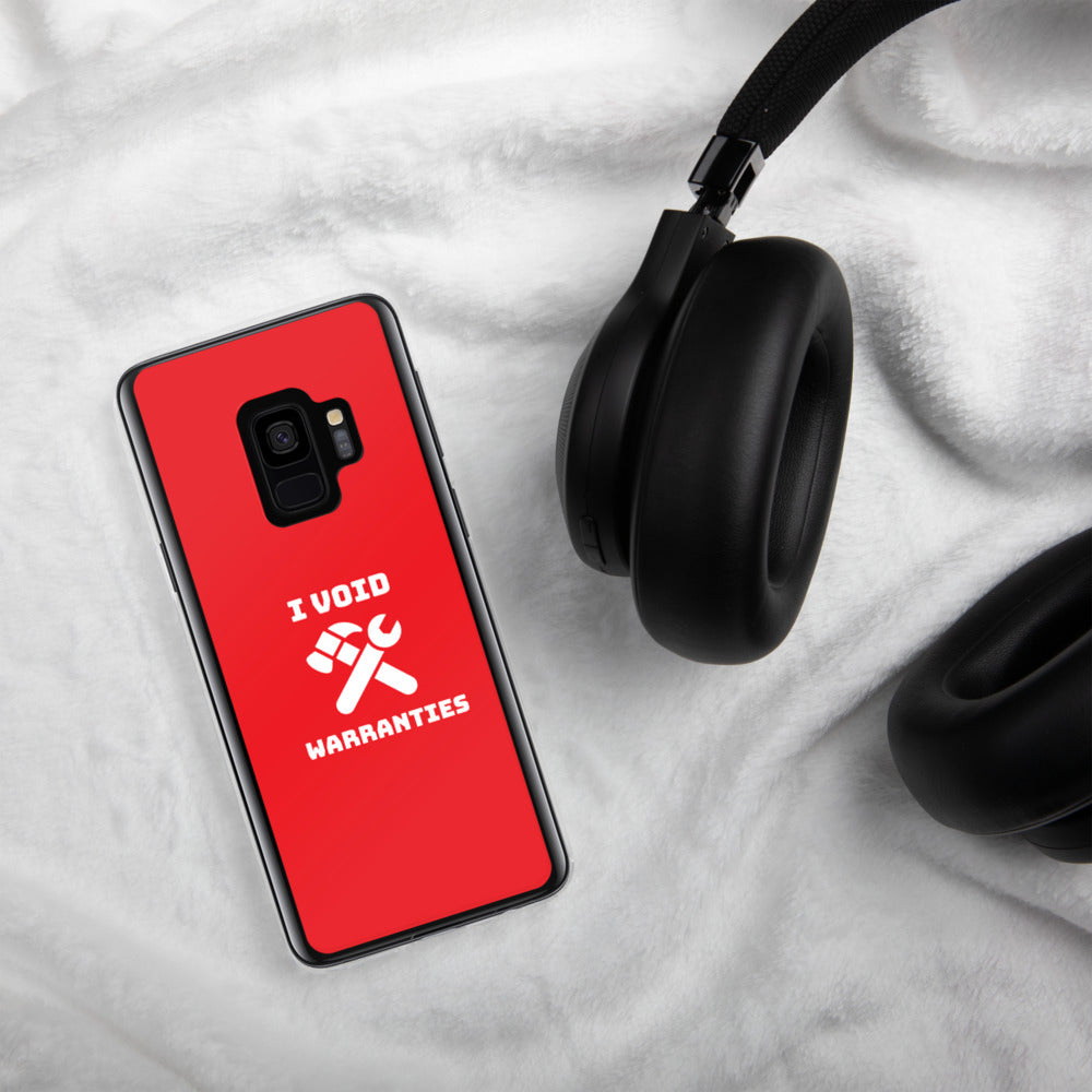 I void warranties - Samsung Case (red) by DarkByteGear