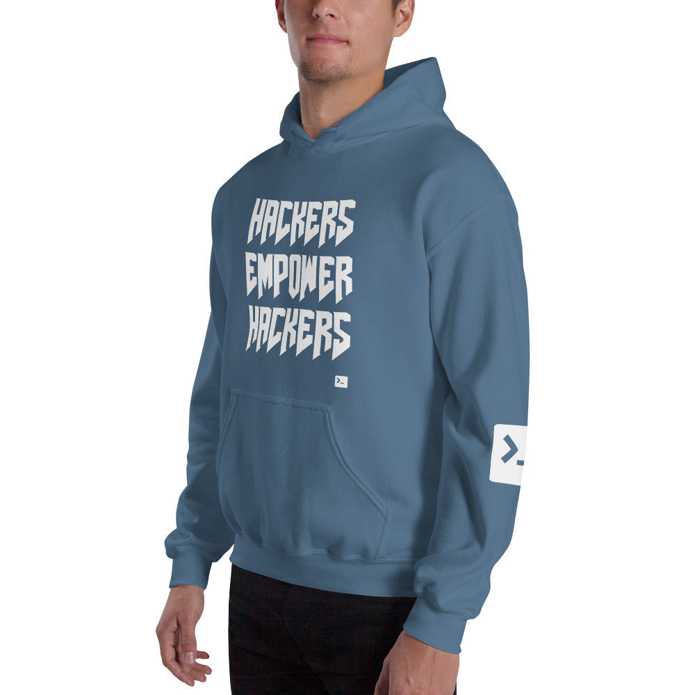 Hackers empower hackers - Unisex Hoodie by DarkByteGear