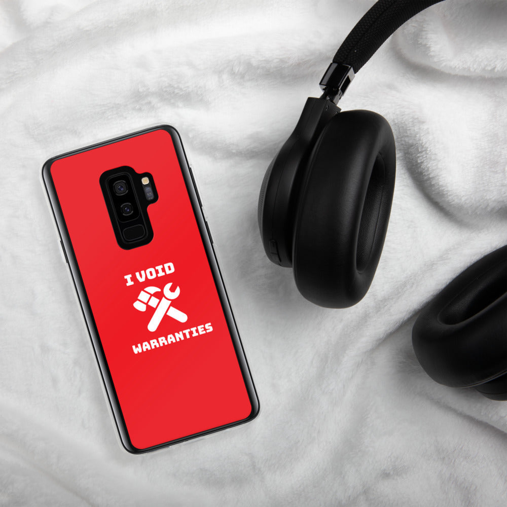 I void warranties - Samsung Case (red) by DarkByteGear