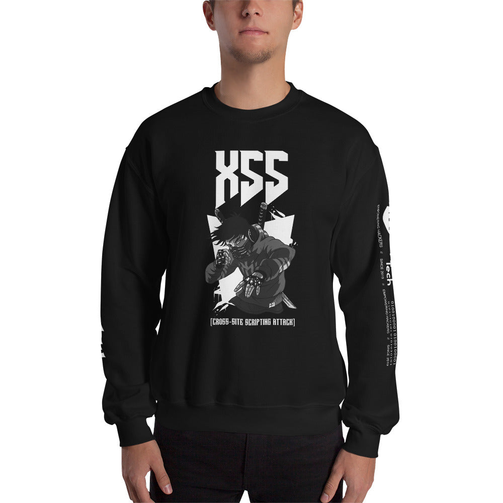 XSS cross-site scripting attack - Unisex Sweatshirt by DarkByteGear